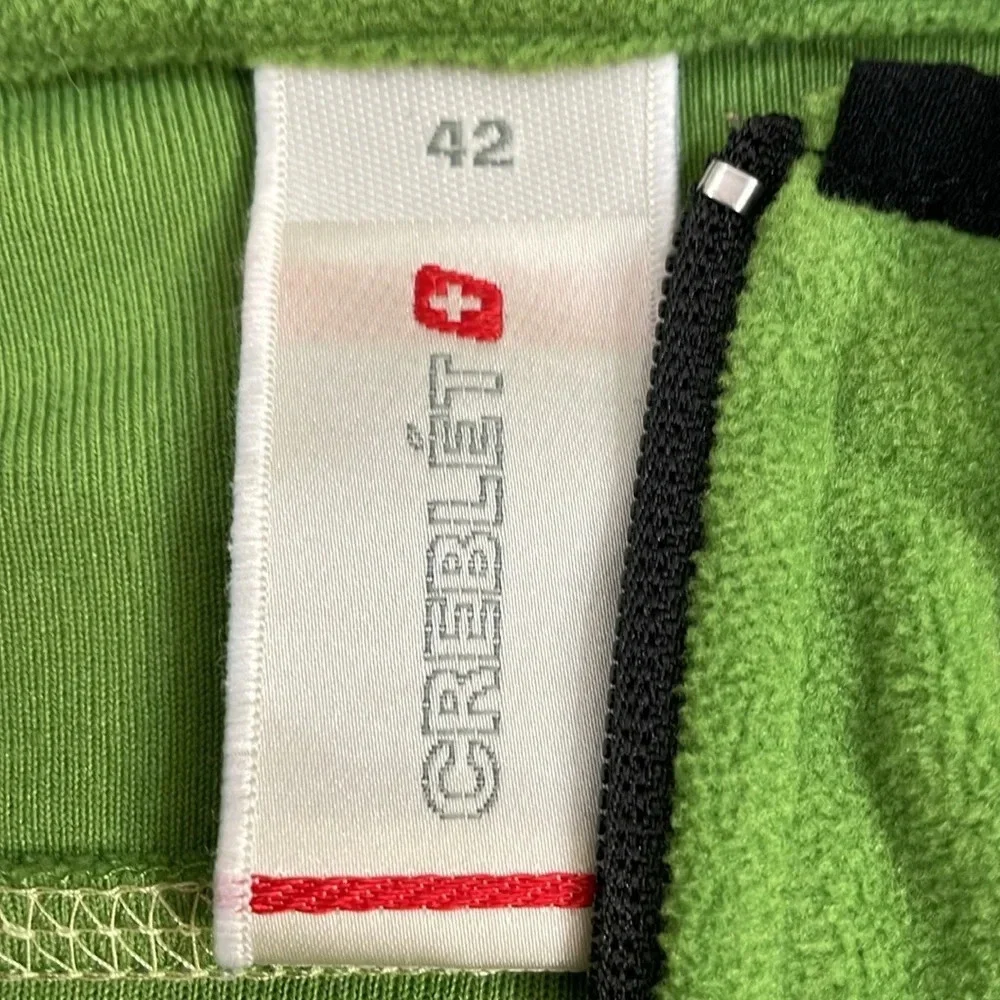 Creblet Full Zip Fleece Jacket Green Black Size 42